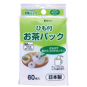 （まとめ） アートナップ お茶パック （ひも付） 1パック（60枚） 【×20セット】