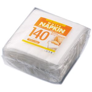 （まとめ） アートナップ ホワイトナプキン 4つ折 25cm WB-38 1セット（1400枚：140枚×10パック） 【×5セット】