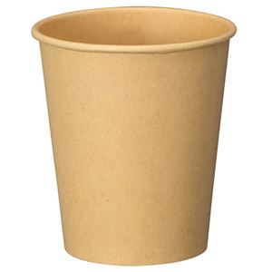 （まとめ） アートナップ 未晒し紙コップ 210ml（7オンス） PS-204 1パック（100個） 【×10セット】