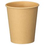 （まとめ） アートナップ 未晒し紙コップ 210ml（7オンス） PS-204 1パック（100個） 【×10セット】