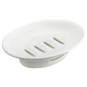 （まとめ） アスベル SD 石けん入れ 置き型 マーブルホワイト 1個 【×30セット】