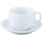 （まとめ） いちがま スタッキングコーヒー碗皿 1セット（6客） 【×2セット】