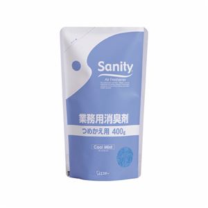 （まとめ） エステー サニティー 業務用消臭剤 タンクタイプ クールミント つめかえ用 400g 1個 【×10セット】
