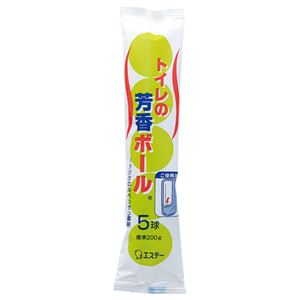 （まとめ） エステー 消臭・芳香剤 トイレの芳香ボール 40g／個 1パック（5個） 【×20セット】