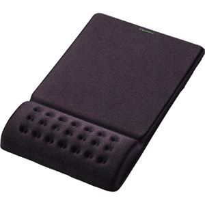 （まとめ） エレコム COMFY マウスパッド ブラック MP-095BK 1枚 【×8セット】