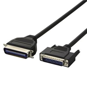 （まとめ） エレコム EU RoHS指令準拠 環境対応 IEEE1284準拠 プリンターケーブル D-sub25pinオス-セントロニクス36pinオス ブラック 3m CPC-ECO30 1本 【×3セット】
