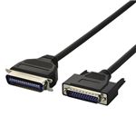 （まとめ） エレコム EU RoHS指令準拠 環境対応 IEEE1284準拠 プリンターケーブル D-sub25pinオス-セントロニクス36pinオス ブラック 3m CPC-ECO30 1本 【×3セット】