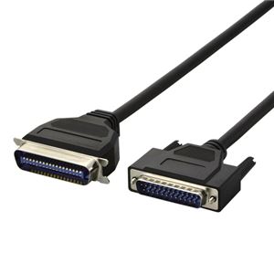 （まとめ） エレコム EU RoHS指令準拠 環境対応 IEEE1284準拠プリンターケーブル D-sub25pinオス-セントロニクス36pinオス ブラック1.5m CPC-ECO15 1本 【×5セット】