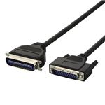 （まとめ） エレコム EU RoHS指令準拠 環境対応 IEEE1284準拠プリンターケーブル D-sub25pinオス-セントロニクス36pinオス ブラック1.5m CPC-ECO15 1本 【×5セット】