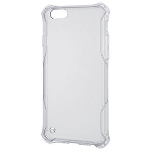 （まとめ） エレコム iPhone 6用ZEROSHOCKインビジブルケース 液晶保護フィルム付 クリア PM-A14ZEROTCR 1個 【×2セット】