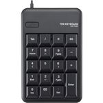 （まとめ） エレコム USB接続 テンキーパッド メンブレン ブラック TK-TCM011BK／RS 1個 【×5セット】