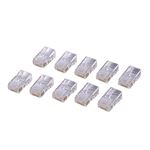 （まとめ） エレコム カテゴリー5E対応 RJ45コネクタ 単線仕様 LD-RJ45T10A 1セット（10個） 【×10セット】