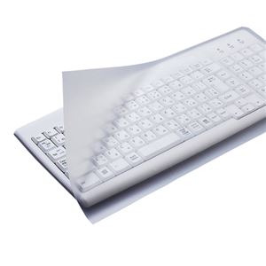 （まとめ） エレコム キーボードカバー ぴたッとシートSUPER デスクトップ用 PKU-FREE1 1枚 【×3セット】