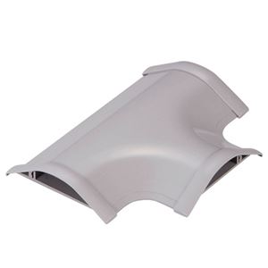 （まとめ） エレコム モール接続ユニット T型分岐 幅75mm用 グレー LD-GAT57／LG 1個 【×5セット】