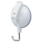 （まとめ） オート レバー式吸盤フック 大 耐荷重5kg QHC-08シロ 1個 【×15セット】