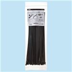 （まとめ） オーム電機 耐候性ロックタイ 300mm 黒 LT-300W100BK 1袋（100本） 【×5セット】