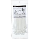 （まとめ） オーム電機 幅広ロックタイ 250mm 白 WLT-250W50WH 1袋（50本） 【×10セット】