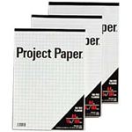 （まとめ） オキナ プロジェクトペーパー A4 5mm方眼 100枚 PPA45S 1冊 【×15セット】