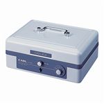 （まとめ） カール事務器 キャッシュボックス 大 W195×D155×H86mm ホワイト CB-8200-W 1台 【×2セット】
