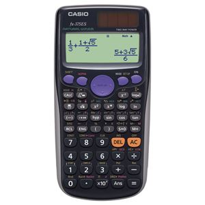 （まとめ） カシオ CASIO 関数電卓 10桁 ハードケース付 FX-375ES-N 1台 【×2セット】