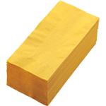 （まとめ） カラーナプキン 2PLY 8つ折 レモン 2PLU-28-L 1パック（50枚） 【×10セット】