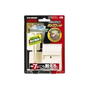 （まとめ） キタリア 転倒防止固定具 スーパータックフィット 家具類用 TF-L 1セット（2個） 【×2セット】