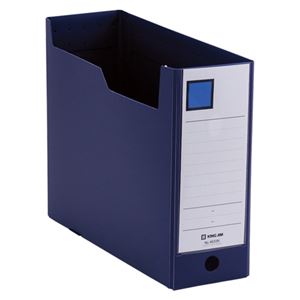 （まとめ） キングジム GボックスPP A4ヨコ 収納幅100mm ネイビー 4633N 1冊 【×15セット】