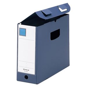 （まとめ） キングジム GボックスPP（フタ付） A4ヨコ 収納幅100mm ネイビー 4634 1冊 【×15セット】