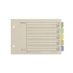 （まとめ） キングジム カラーインデックス A5ヨコ 2穴 5色5山+扉紙 904 1パック（10組） 【×10セット】