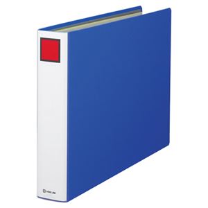 （まとめ） キングファイル スーパードッチ A3ヨコ 600枚収容 背幅76mm 青 1506E 1冊 【×4セット】