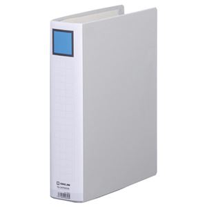 （まとめ） キングファイル スーパードッチ（脱・着）イージー GXシリーズ A4タテ 500枚収容 背幅66mm グレー 2475GXA 1冊 【×10セット】