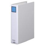 （まとめ） キングファイル スーパードッチ（脱・着）イージー GXシリーズ A4タテ 500枚収容 背幅66mm グレー 2475GXA 1冊 【×10セット】