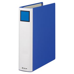 （まとめ） キングファイル ニュードッチ A4タテ 500枚収容 背幅75mm 青 1275N 1冊 【×5セット】