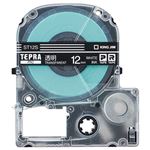 （まとめ） キングジム テプラ PRO テープカートリッジ 12mm 透明／白文字 ST12S 1個 【×5セット】