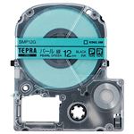 （まとめ） キングジム テプラ PRO テープカートリッジ カラーラベル（パール） 12mm 緑／黒文字 SMP12G 1個 【×5セット】