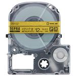 （まとめ） キングジム テプラ PRO テープカートリッジ カラーラベル（メタリック） 12mm 金／黒文字 SM12Z 1個 【×5セット】