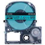 （まとめ） キングジム テプラ PRO テープカートリッジ キレイにはがせるラベル 12mm 緑／黒文字 SC12GE 1個 【×5セット】