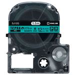 （まとめ） キングジム テプラ PRO テープカートリッジ マグネットテープ 12mm 緑／黒文字 SJ12G 1個 【×4セット】