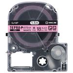 （まとめ） キングジム テプラ PRO テープカートリッジ マグネットテープ 18mm ピンク／黒文字 SJ18P 1個 【×3セット】