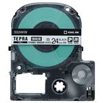 （まとめ） キングジム テプラ PRO テープカートリッジ 強粘着 24mm 白／黒文字 SS24KW 1個 【×4セット】