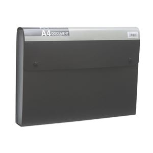 （まとめ） キングジム ドキュメントファイル（エコノミータイプ） PP表紙 A4 13ポケット 黒 2274 1冊 【×10セット】