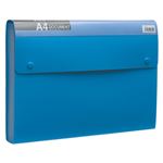 （まとめ） キングジム ドキュメントファイル（エコノミータイプ） PP表紙 A4 13ポケット 青 2274 1冊 【×10セット】