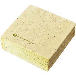（まとめ） きんだい 茶殻ナプキン 4折 CP4A1P 1パック（100枚） 【×30セット】