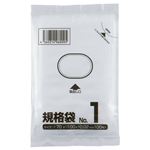 （まとめ） クラフトマン 規格袋 1号 ヨコ70×タテ100×厚み0.02mm HKT-013 1パック（100枚） 【×50セット】