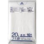 （まとめ） クラフトマン 業務用透明 メタロセン配合厚手ゴミ袋 20L HK-024 1パック（10枚） 【×30セット】