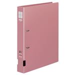 （まとめ） コクヨ DリングファイルS型 再生PP表紙 A4タテ 2穴 300枚収容 背幅45mm ピンク フ-FD430P 1冊 【×10セット】