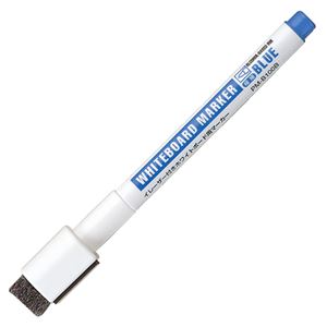（まとめ） コクヨ イレーザー付ホワイトボード用マーカー マグネット付 極細 青 PM-B100B 1本 【×100セット】