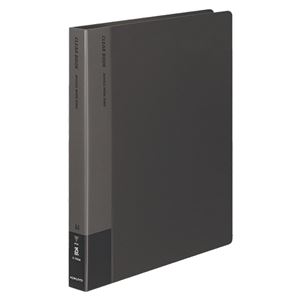 （まとめ） コクヨ クリヤーブック（クリアブック）（替紙式） A4タテ 30穴 20ポケット付属 背幅33mm ダークグレー ラ-730DM 1冊 【×3セット】