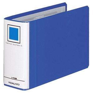 （まとめ） コクヨ チューブファイル（エコツインR） B6ヨコ 500枚収容 背幅65mm 青 フ-RT658B 1冊 【×5セット】