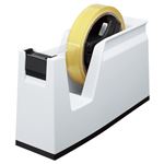 （まとめ） コクヨ テープカッター カルカット 大巻・小巻両用 白 T-SM100W 1台 【×4セット】